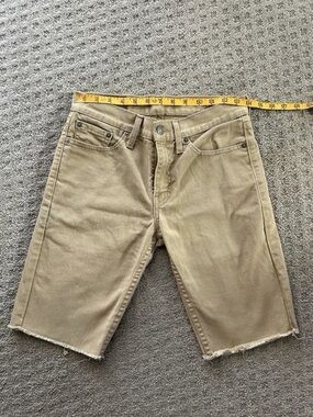 Levi's Tan Cutoff Denim Shorts
